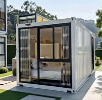 Hôtel Conteneur Moderne Alibaba : Luxe, Portable, Facile à Assembler, 20 pieds, Modulaire, en Panneaux Sandwich, avec Structure en Acier Respirante