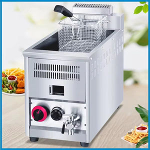 <span class=keywords><strong>Friteuse</strong></span> <span class=keywords><strong>professionnelle</strong></span> commerciale à <span class=keywords><strong>gaz</strong></span> GPL de grande capacité, de taille longue et profonde, de 12 L, avec robinet - Product Image 5