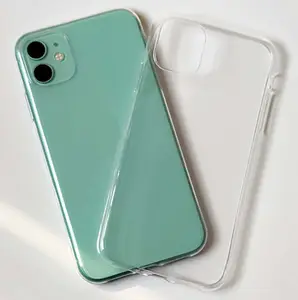 Produk Baru Casing Sampul Belakang Ponsel TPU Lembut Transparan Sangat Tipis 0.5Mm Sangat Jernih untuk Samsung Galaxy S8