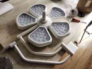 Bệnh viện LED kiểm tra đèn với bộ điều khiển kỹ thuật số kim loại mặt bích gắn kết cho y tế thủ tục di động LED phẫu thuật đèn di động - Product Image 6