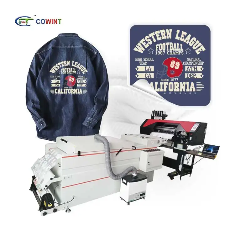 Cowint direct to dark t shirts garment high speed textile heat transfer fabric printing machine textiles printer machine