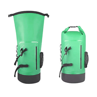 SINOTOP 35L 500d PVC bâche Premium sac sec étanche sac à dos avec couvercle roulant pour Camping Sports de plein air Trekking sac