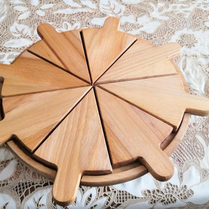 Planche à <span class=keywords><strong>pizza</strong></span> en bois de 14 pouces pour <span class=keywords><strong>pizza</strong></span>, fromage, fruits, viande, gâteau, en-cas et plaque à <span class=keywords><strong>pizza</strong></span> en bois. - Product Image 5