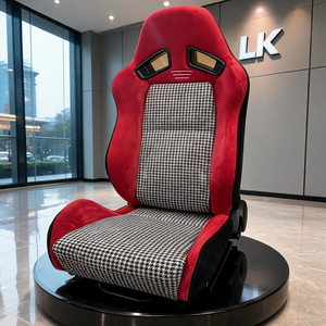 Asiento Deportivo Ajustable Clásico LK, Tapicería de Gamuza, Multimaterial, Kit de Rieles Universales para Asiento de Auto - Product Image 1