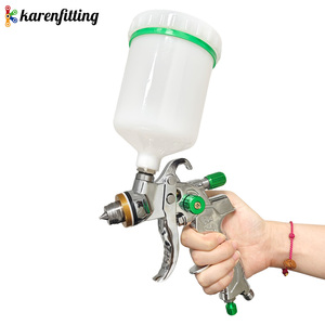 Pistola de Pulverización Neumática de 1.4 mm con Vaso de 600 ml, Pistola de Aire Profesional de Alimentación por Gravedad para Imprimación Automotriz y Herramienta de Pulverización de Pintura - Product Image 1