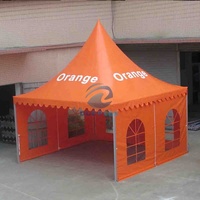 Tente Pagode en PVC Imperméable en Aluminium Robuste et Résistante au Vent pour Marché Extérieur, Stand Commercial, Exposition, Tente Pinnacle