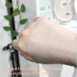 त्वचा के अनुकूल बायोडिग्रेडेबल सफेद पौधे फाइबर दूध प्रोटीन फाइबर बेबी फ्लेक्स फेस मास्क सब्सट्रेट शीट आइशी/निजी - Product Image 6