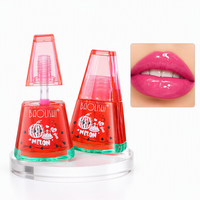 Gloss à lèvres liquide effet miroir saveur pastèque, hydratant, longue tenue, brillant, personnalisable avec logo privé