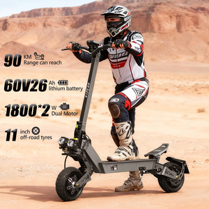 All Terrain VIPCOO VS9 <b>Scooter</b> With 60V/26AH 1800W*2 Battery 70-90KM Long Range Fat Tire VC-VS9 <b>Scooter</b> VC-VS9 - Product Image 1