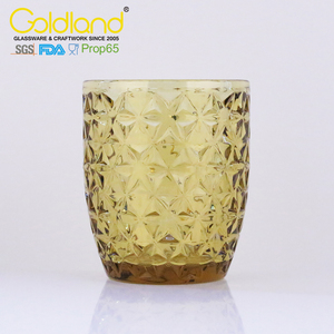 Calice di acqua colorato goffrato <span class=keywords><strong>rosa</strong></span> caldo vendita <span class=keywords><strong>rosa</strong></span> vetro Vintage personalizzato tazza di vetro colorato personalizzato calice di vetro - Product Image 4