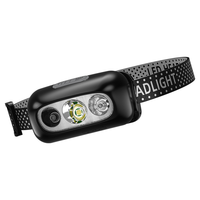 Lampe frontale rechargeable super lumineuse à longue autonomie avec capteur de mouvement, lumière LED puissante pour la pêche nocturne