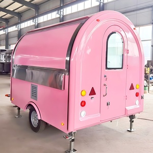 Nuovo Rimorchio per Trasporto Alimenti in Acciaio Inox, Food Truck, Rimorchio per <span class=keywords><strong>Catering</strong></span> Mobile Completamente Attrezzato, Carrello Mobile per Birra e Gelati da Esterno, 5 Anni di Garanzia - Product Image 3