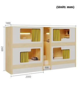 Bilido Заводская космическая капсула гостиничная кровать Молодежный хостел квартира кровать деревянная двухъярусная кровать частный отель проживание в доме - Product Image 4