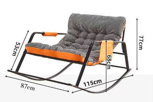 Chaise longue adulte chaise berçante maison décontracté chaise longue salon <span class=keywords><strong>Double</strong></span> confortable inclinable canapé chaise intérieur - Product Image 6