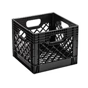 Plastic Black Warehouse Storage Crates Box Dairy Crates Wholesale Storage Box With Plastic