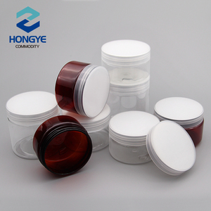 Bán buôn 100-250g nhựa <span class=keywords><strong>Jar</strong></span> kem bao bì rỗng cơ thể mỹ phẩm rõ ràng lọ với nhôm vít mũ container - Product Image 3