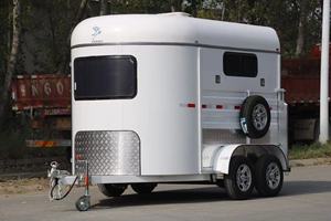 2025 desain baru <span class=keywords><strong>2</strong></span> kuda galvanis awet sudut apung Memuat mudah menarik kereta kuda Cina - Product Image 5