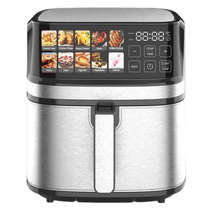 Nueva Freidora de Aire Digital Rápida sin Aceite de Acero Inoxidable con Ventana, Inteligente, de 2 Cestas, 5L, 6L, 7L, 8L, 12L - Product Image 1