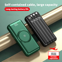 Cargador Inalámbrico HYTO 2026, Bancos de Energía para iPhone, Samsung, Xiaomi, 20000 mAh, 30000 mAh, Cables Integrados, Banco de Energía 4 en 1