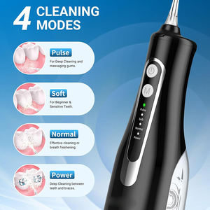 Appareil de nettoyage buccal professionnel sans fil, étanche IPX7, réservoir d'eau de 300 ml, 4 modes, irrigateur <span class=keywords><strong>dentaire</strong></span> - Product Image 2