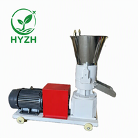 Chaîne de production complète de granulés d'aliments pour animaux HYZH 2T/h avec moteur à commande numérique, rendement élevé, multi-tension, pour usine d'aliments pour volailles