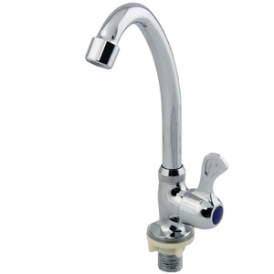 ก๊อกน้ำห้องครัวแบบก้านเดียว 1.0-1.9 แกลลอน/นาที แกนวาล์วเซรามิก หมุนได้ 360 องศา ติดตั้งบนเคาน์เตอร์ ก๊อกทองแดง - Product Image 5