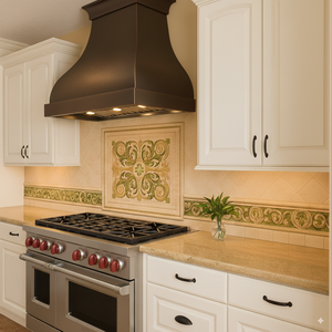 עיצוב אירופאי חשמלי בהתאמה אישית, מרוכבים קיר עשוי נחושת עתיק 1.5 מ "מ עובי המטבח - Product Image 2