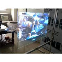 Film d'écran holographique de projection d'hologramme 3d de ventes directes pour l'affichage publicitaire de vitrine