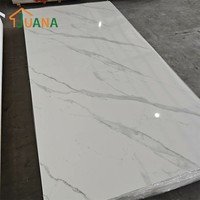 Panneau mural en PVC imitation marbre, panneaux muraux intérieurs, alternative au marbre, 1220x2440mm, feuille de marbre imperméable et résistante aux UV pour salle de bain et cuisine
