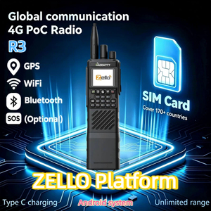 Radio GaodaPTT R3 4G POC+DMR+Analog VHF/UHF, Radio Bidireccional de Modo Dual, Plataforma Android ZELLO, Walkie Talkie Portátil con <span class=keywords><strong>Tarjeta</strong></span> SIM - Product Image 1