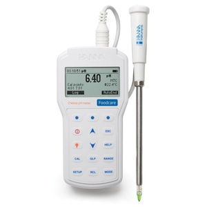 Medidor de pH Portátil Profesional para Queso Hanna Instruments HI98165, Probador de Productos Lácteos, Rango de 20.0pH, Electrodo de pH/Temperatura - Product Image 1