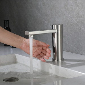 स्मार्ट आधुनिक एकल-हैंडल पीतल नल सेंसर बाथरूम प्रेरण स्वचालित नल हैंड-फ्री इन्फ्रारेड सेंसर सिंक टैप - Product Image 4