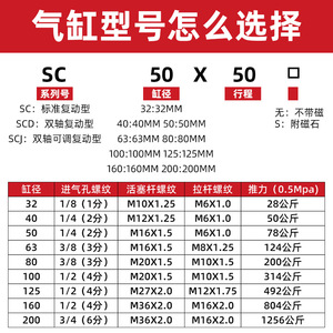 กระบอกลมนิวแมติก Snz Shenzhou Pneumatic Sc รุ่นมาตรฐาน ขนาด 63 มม. ทำจากอลูมิเนียมอัลลอยด์ แบบสองทาง พร้อมแม่เหล็ก - Product Image 5