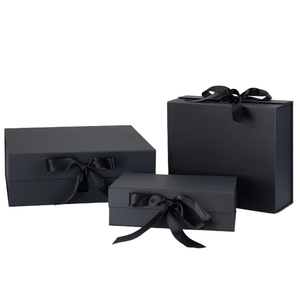 Custom Logo Printed Recyclable Paperboard Clothing Shoe Packaging Ribbon <b>Magnetic</b> Closure Folding <b>Gift</b> <b>Boxes</b> Manufacturer - Product Image 1