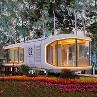 Vente en gros d'usine Villa modulaire en acier préfabriquée Maison mobile capsule pour hôtels Logement portable Bâtiments à structure en acier