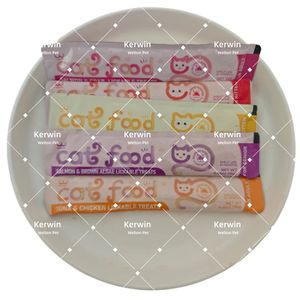 Vente en gros d'aliments humides <span class=keywords><strong>pour</strong></span> animaux de compagnie Aliments humides <span class=keywords><strong>pour</strong></span> chats à haute teneur en protéines Multiplier les saveurs Nutrition 16gX12pcs Crème Bandes de chat Snack Friandises <span class=keywords><strong>pour</strong></span> chatons - Product Image 5