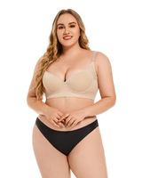 Soutien-gorge push-up à armatures ultra confortable et très élastique pour grandes tailles, lingerie sculptante sexy pour poitrines généreuses