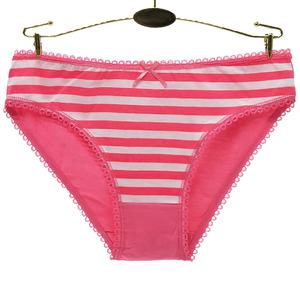 Slip a Vita Bassa in Cotone a Righe per Ragazze Adolescenti, Mutandine Basic Quotidiane in Maglia, Vendita all'Ingrosso - Product Image 3