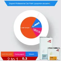 Vernis transparent haute brillance 1200T pour réparation de rayures, peinture de polissage, brillance spéciale transparente pour application par pulvérisation, à base d'acrylique