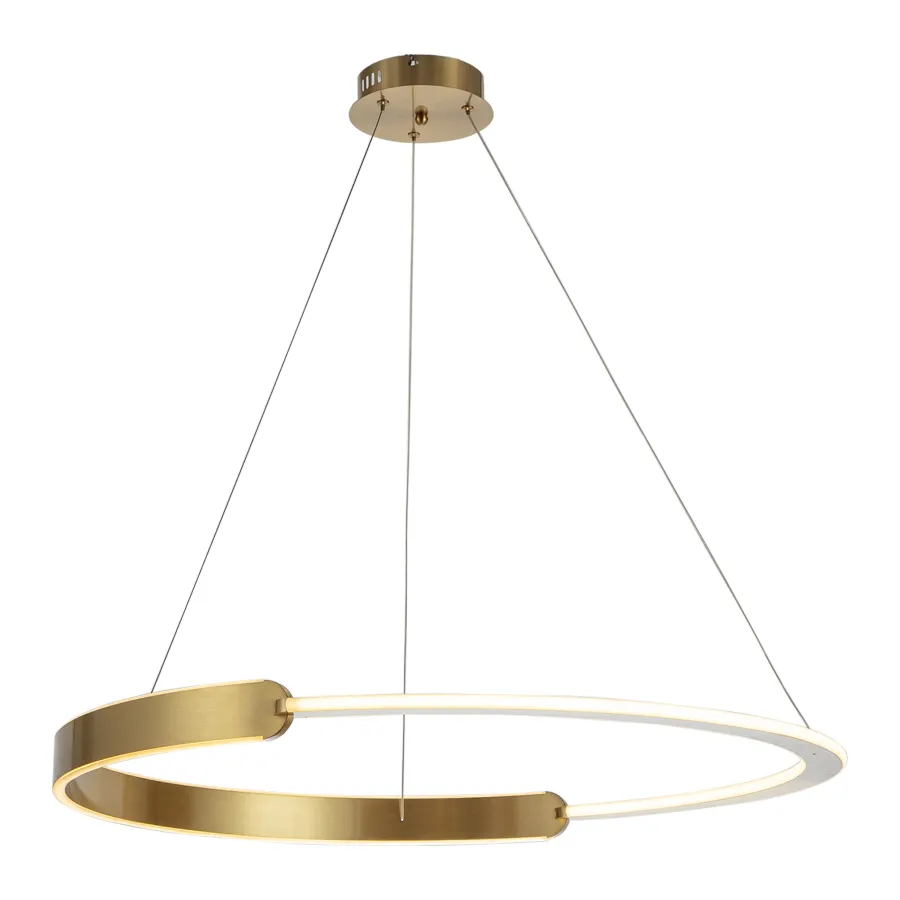 Modernes Bestseller goldene Aluminium-LED flexibles Pendelleuchte Kronleuchter dekorative Beleuchtung