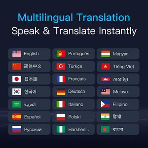 Traducteur en ligne avec écran tactile de 10,1 pouces, 139 langues, écran IPS, double écran, système d'exploitation Android - Product Image 2