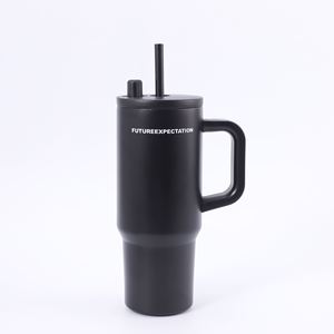 Gobelet de voyage isotherme pour voiture 24oz 720ml à double paroi avec couvercle et paille antidérapant pour la route et la maison - Product Image 1