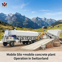 Silo à ciment mobile SDDOM breveté de 50 tonnes avec système de pesage, silo à ciment horizontal en acier