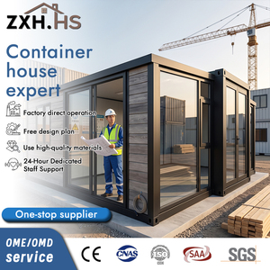 Maison conteneur modulaire préfabriquée <span class=keywords><strong>de</strong></span> luxe, 40 pieds, 3 chambres, avant-gardiste, pliable, extensible, aux normes australiennes - Product Image 1