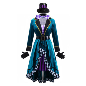 <span class=keywords><strong>Disfraz</strong></span> de Cosplay de <span class=keywords><strong>Sombrerero</strong></span> Loco con Reloj de Espectáculo de Magia de Halloween para Mujeres Adultas 2017 - Product Image 5