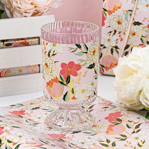Maypluss Pink Floral Wrapping <b>Paper</b> Roll 17Inch x 33Feet Gold Edge Design For Wedding Bridal Shower Birthday Gift Wrap - Product Image 6