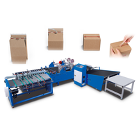 Machine de post-pressage haute vitesse pour boîtes d'expédition à fermeture éclair pour le commerce électronique, machine à carton biodégradable à ouverture facile avec bande de déchirement en papier ondulé