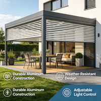 Volet extérieur en aluminium résistant aux intempéries, persienne moderne, écran d'ombrage architectural, écran d'intimité, cache de climatiseur pour hôtel