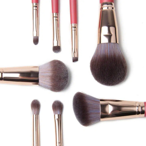 ชุดแปรงแต่งหน้าขนสังเคราะห์วีแกน 8 ชิ้น สีชมพูหรูหรา รับผลิตแบรนด์ส่วนตัว แปรงแต่งคิ้วแบบแบนบางพิเศษ - Product Image 5