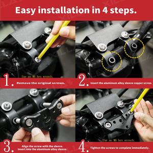 Prix usine Top Qualité Xilla Multifonctionnel En Alliage D'aluminium Moto Guidon Montage Base Pour Sym Drg 2024 Gen-2 Drgbt - Product Image 5